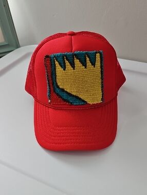 Orijinal Kilms Trucker Hat with Yellow & Teal Patch ONE OF A KIND!